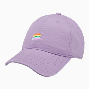 Gorra de Béisbol Minimalista con Bordado de Arcoíris para Mujer, Gorra de Algodón Suave, Estilo Casual, Ajustable, para Uso Diario y Actividades al Aire Libre - Product Image 4