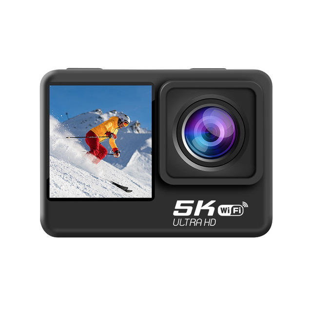 5K Wireless Microphone Outdoor Motion Skiing Anti-shake Riding Cycling Mini Waterproof Recorder Remote Control Sports Camera