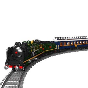MOULD KING 12025S Kit di Costruzione Treno, Locomotiva a Vapore QJ Elettrica RC con Binari, Giocattoli in Mattoncini per Bambini, Regali di Natale - Product Image 1