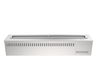 Insert de cheminée bioéthanol intelligent de 1000 mm avec télécommande en acier inoxydable pour hôtel, villa, intérieur