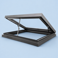 Puits de lumière électrique coulissant automatique moderne en alliage d'aluminium avec isolation personnalisée en usine, verre feuilleté Low-E