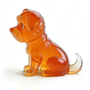 <span class=keywords><strong>Figurine</strong></span> de chien transparente personnalisée en résine, sculpture artisanale en fibre de verre, <span class=keywords><strong>figurine</strong></span> d'animal de dessin animé - Product Image 6