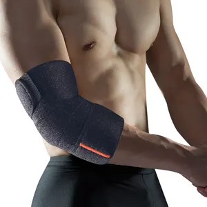 Neoprene Thoáng Khí Khuỷu Tay Brace Điều Chỉnh Nén Khuỷu Tay Hỗ Trợ Cho Thể Thao Quần Vợt