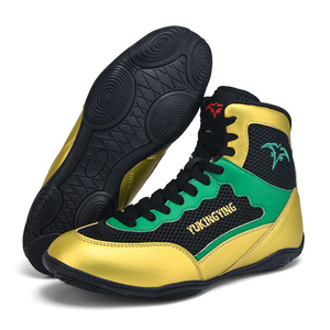 Botas de Boxeo y Lucha Libre Personalizadas con Logotipo, para Entrenamiento Deportivo Profesional, para Hombre, Venta al Por Mayor 2026 - Product Image 1