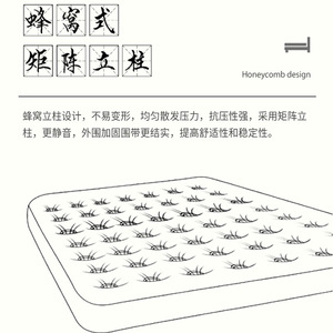 Flocked <b>Inflatable</b> Air Mattress Double Size Thickened Plush Material Home Outdoor Camping Use Unisex - Product Image 4