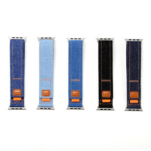 Adatto per <span class=keywords><strong>Apple</strong></span> <span class=keywords><strong>Watch</strong></span> <span class=keywords><strong>7</strong></span> 8 9 Ultra 2 cinturino in Denim un pezzo intrecciato Iwatch S10 cinturino - Product Image 1