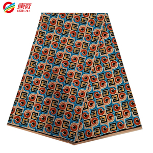 Tissus africains imprimés à la cire 2023, vente <span class=keywords><strong>en</strong></span> gros, nouveau modèle, 100% polyester, tissu Ankara doublement imprimé à la cire - Product Image 2