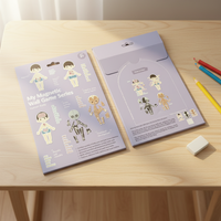 Ensemble d'aimants du corps humain UCI pour les enfants de 3 à 7 ans, thème carton, ensemble éducatif populaire pour les enfants