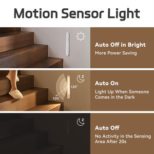 New Usb Rechargeable Battery Adjustable and Brightness Dimmable <b>Motion</b> <b>Sensor</b> Kitchen Under Led Cabinet <b>Light</b>(Warm <b>Light</b>) - Product Image 4