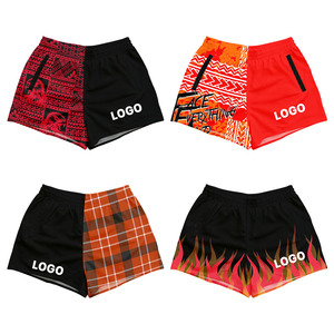Pantalones Cortos Deportivos Australianos Personalizados con Bolsillos con Cierre, Pantalones Cortos <span class=keywords><strong>de</strong></span> <span class=keywords><strong>Rugby</strong></span> para Hombre y Mujer, para Gimnasio, Pesca, Playa, Piscina, Casuales, <span class=keywords><strong>de</strong></span> 5 Pulgadas - Product Image 3
