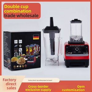 Offre Spéciale Commerce Extérieur : Mixeur Plastique Haute Vitesse avec Bouton, pour 3-4 Personnes, Idéal Smoothies et <span class=keywords><strong>Glace</strong></span> Pilée, Extracteur <span class=keywords><strong>de</strong></span> Jus Entièrement Automatique pour Usage Domestique - Product Image 2