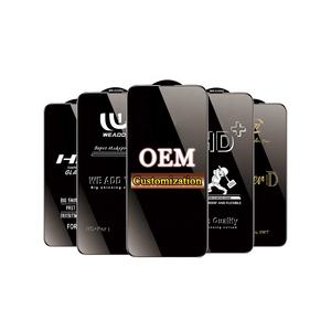 Fatto personalizzazione <span class=keywords><strong>dimensioni</strong></span> di stampa protezioni temperate per telefono stampate Logo Oem Cut Odm proteggi schermo personalizzato in vetro temperato - Product Image 1