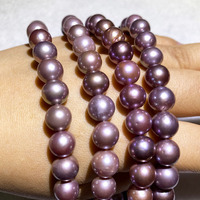 Perles d'eau douce rondes de couleur naturelle 100%, perles Edison en vrac pour la fabrication de bijoux, de colliers, de bracelets et de boucles d'oreilles