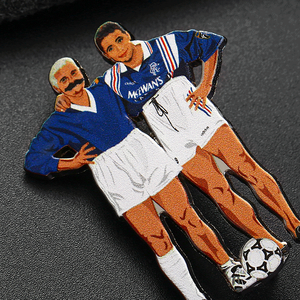 ตายหล่อที่กำหนดเองฮาร์ดเคลือบ Lapel Pins,ฟุตบอลฟุตบอลป้ายขา - Product Image 4