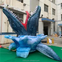 WAHA-Cabeza de tiburón inflable para decoración exterior, modelo gigante, para publicidad