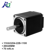 Moteur pas à pas hybride RB NEMA11 70mNm avec moteur pas à pas pour imprimante, moteur pas à pas CNC à faible hauteur 28mm 6.1V DC