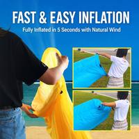 Canapé gonflable inclinable portable et imperméable pour l'extérieur, la plage, le camping, les voyages et la chambre à coucher, sans pompe