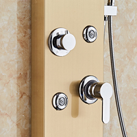 Panneau de douche LED pour salle de bain avec conception thermostatique nouvelle génération 2021