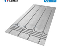 Panneau d'isolation pour chauffage par le sol en XPS de 20/25/30/35 mm d'épaisseur avec feuille d'aluminium gaufrée rainurée pour chauffage à sec