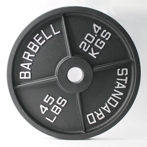 Plaque d'haltères en fonte de vente d'usine Plaques de poids d'entraînement physique Plaque de poids olimpic - Product Image 5