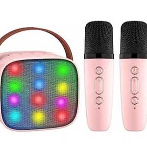 Mới xách tay Microphone mini Karaoke Loa <span class=keywords><strong>Bluetooth</strong></span> ngoài trời với ánh sáng Sản xuất tại Trung Quốc - Product Image 1