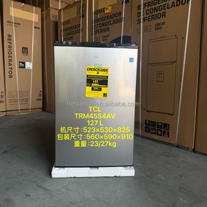 127L <b>Refrigerator</b> 110v Single Doors Small Size No Frost Mini Freezer Sliver Lower Watt Energy for Household Hotel Department Use - Product Image 6
