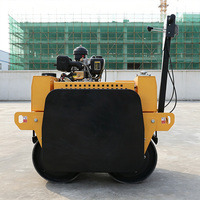 Compacteur vibrant hydraulique à double tambour certifié CE de 1,2 tonne pour l'aménagement paysager