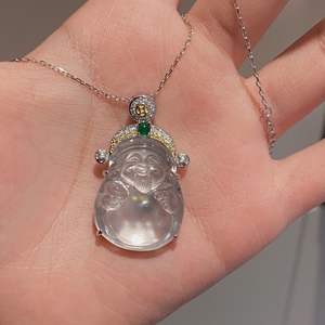 Collier pendentif en argent pur S925 avec perle de nacre blanche naturelle en forme de gourde, style chinois de luxe, nouveau collier de clavicule de niche - Product Image 5