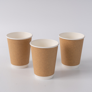 Biểu tượng tùy chỉnh đóng dấu đôi tường dùng một lần cốc cà phê 8 oz & 12 oz compostable lấy đi cho trà sữa cà phê - Product Image 5