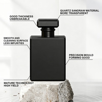 Flacon de parfum en verre de luxe personnalisé, design élégant, bouchon à vis, haute qualité, vide, 30 ml, 50 ml, 100 ml, avec impression sérigraphique