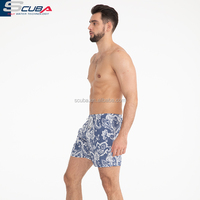 Shorts de bain pour hommes à séchage rapide et respirants, personnalisables avec logo, pour l'été, motif léopard/floral animal, imperméables, pour la plage et le surf, vente en gros