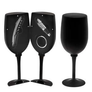 Juego de 3/4 Piezas Multifuncional al por Mayor con Forma de Copa de Vino Tinto, Incluye Sacacorchos y Abrebotellas - Product Image 3