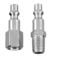 Acoplador rápido tipo BSP de 1/4 "EE. UU., de aire neumático de acoplador Kit, accesorio de compresor, manguera de aire, Conector de aire comprimido macho hembra
