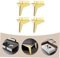 Pieds de support pour meubles, pieds de meuble et de canapé pour une stabilité accrue, laminés à froid pour lits, chaises et tables, finition