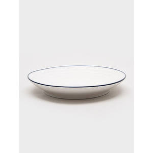 Nouvelle plaque de ligne bleue en forme de Vaughan 20 cm de long support de conception moderne plats en PC polis pour hôtels mariages motif personnalisable - Product Image 1