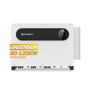 Growatt onduleur sur réseau sur réseau 100Kw onduleur solaire basse fréquence bon prix système d'énergie solaire de montage au sol avec Wifi