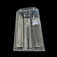 Boîte pliante transparente en PET personnalisée à estampage à chaud, emballage en plastique thermoformé sous vide
