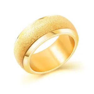 Ravishing 근사한 스크럽 반짝임 스테인리스 우승 최신 금 반지 디자인
