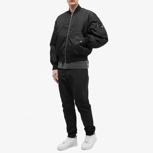 2025 <span class=keywords><strong>Bomber</strong></span> in Nylon imbottito bianco bianco <span class=keywords><strong>nero</strong></span> imbottito all'ingrosso da uomo - Product Image 3