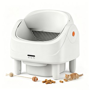 Bac à litière pour chat Daily Care Round Pet Box Kuweta 75L, grand espace, structure auto-nettoyante, durable, écologique. - Product Image 1