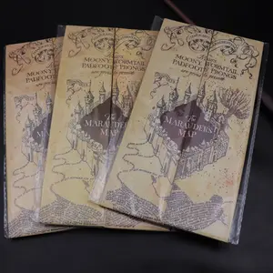2022 Funny New World Wizarding Hogwarts Marauders Map For Roles Playing Props
