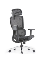 Chaise de bureau d'affaires de haute qualité au design Offre Spéciale moderne, dossier en maille confortable, chaise de direction d'ordinateur ferme en métal