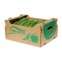 Boîte de fruits frais Boîte d'emballage de légumes ondulés forts Boîte de papier banane fruits légumes ananas orange fraise