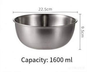 ชามสแตนเลสดีไซน์เรียบง่ายภาชนะใส่อาหารแบบใช้ซ้ำได้ - Product Image 4