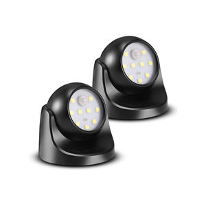 Vente en gros - Lampe à détecteur de mouvement à piles, angle réglable, 9 LED, pour murs de maison, garage, cour, véranda - Product Image 1