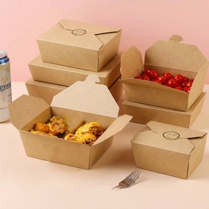 Scatola in Carta Kraft Personalizzata Ecologica Riciclata per Alimenti, Vendita Diretta all'Ingrosso, Prezzo Conveniente OEM, Logo Personalizzato Stampato - Product Image 2