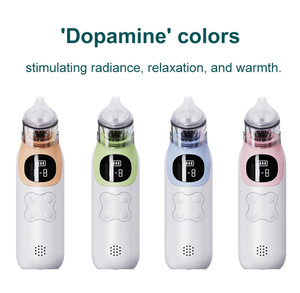 Aspirateur de nez de bébé étanche avec 4 embouts en silicone et fonction apaisante de lumière musicale Gadget de nettoyage des oreilles de bébé - Product Image 5
