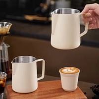 Pichet à Latte Art Professionnel en Acier Inoxydable pour Mousse de Lait, Tasse à Espresso, Équipement de Barista pour Café, Essentiels pour la Préparation du Café