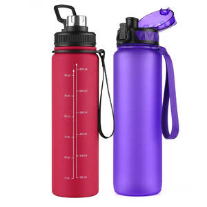 1 <span class=keywords><strong>litre</strong></span> <span class=keywords><strong>32OZ</strong></span> simple paroi <span class=keywords><strong>en</strong></span> acier inoxydable bouteille d'eau marqueur temporel givré <span class=keywords><strong>en</strong></span> plastique de bouteille d'eau de remise - Product Image 6