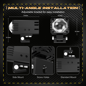 Faro Delantero Bi-LED Senlo Devil's Eye, Proyector de 1.5-2.5 Pulgadas, Retrofit DRL, 24V 40W, Accesorios para Automóviles - Product Image 5